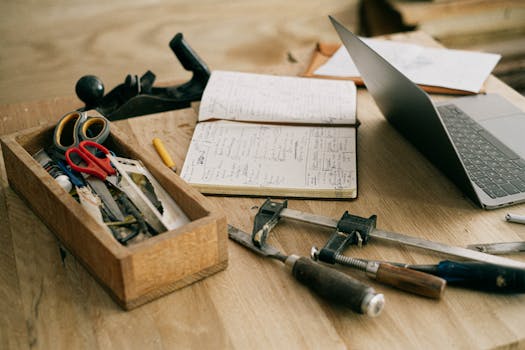 a collection of plumbing tools